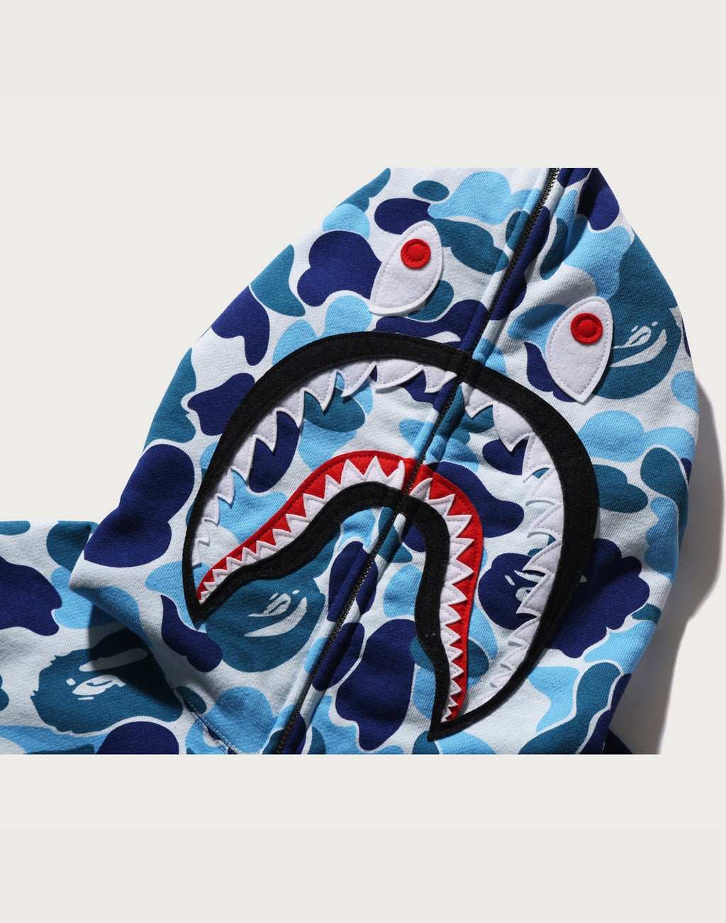 ABC CAMO SHARK FULL ZIP HOODIE MENS