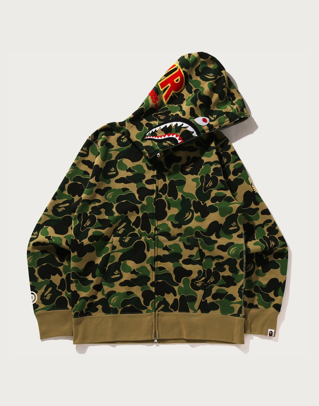 ABC CAMO SHARK FULL ZIP HOODIE MENS