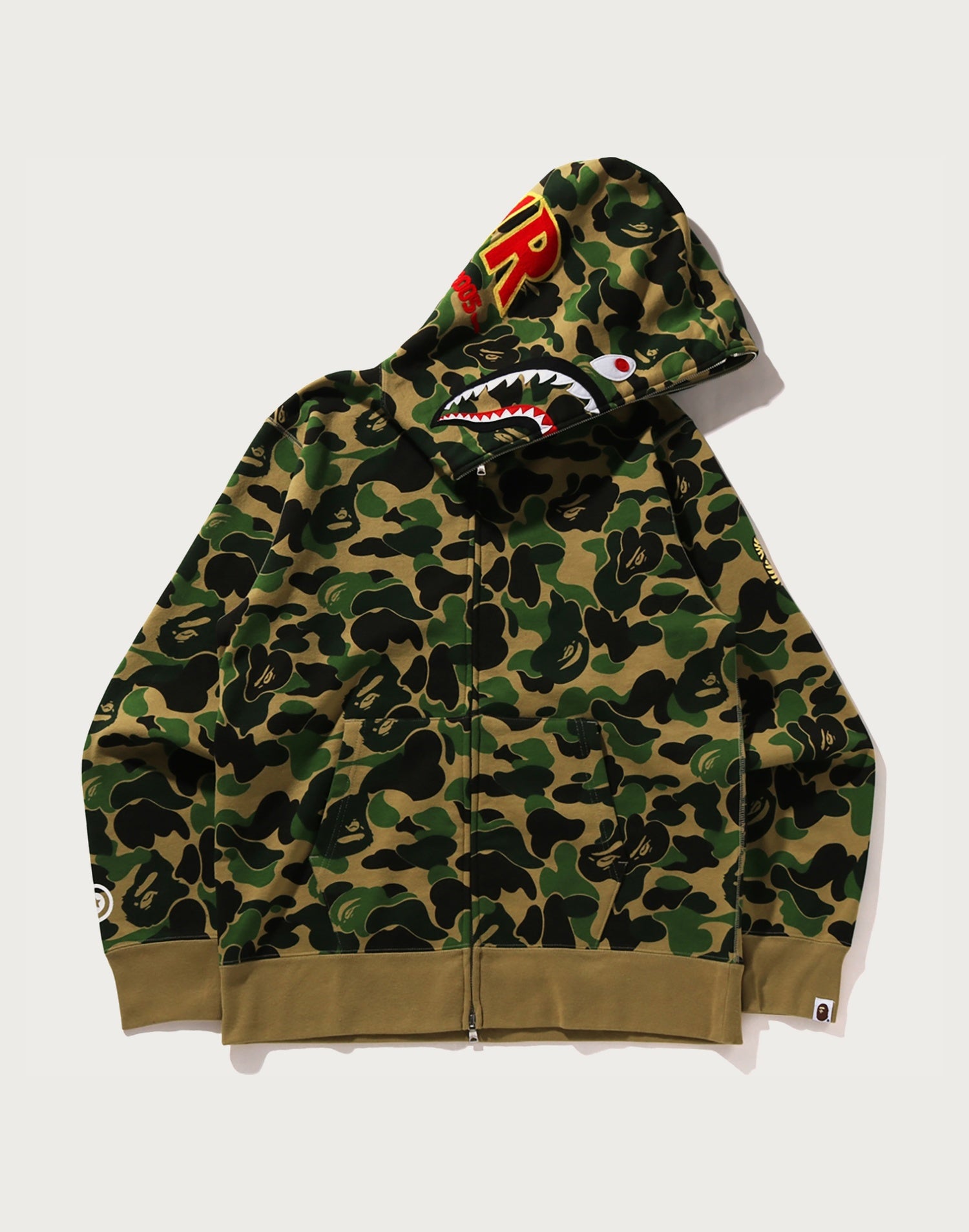 ABC CAMO SHARK FULL ZIP HOODIE MENS