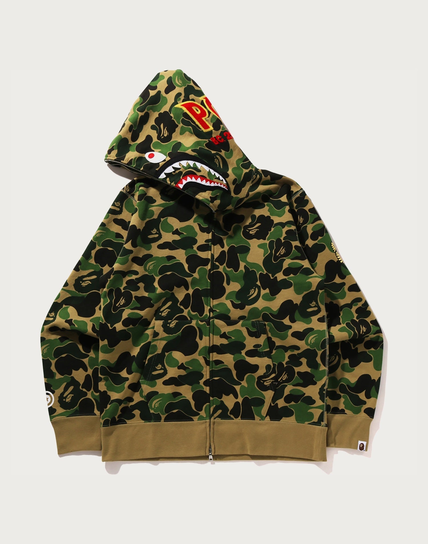 ABC CAMO SHARK FULL ZIP HOODIE MENS