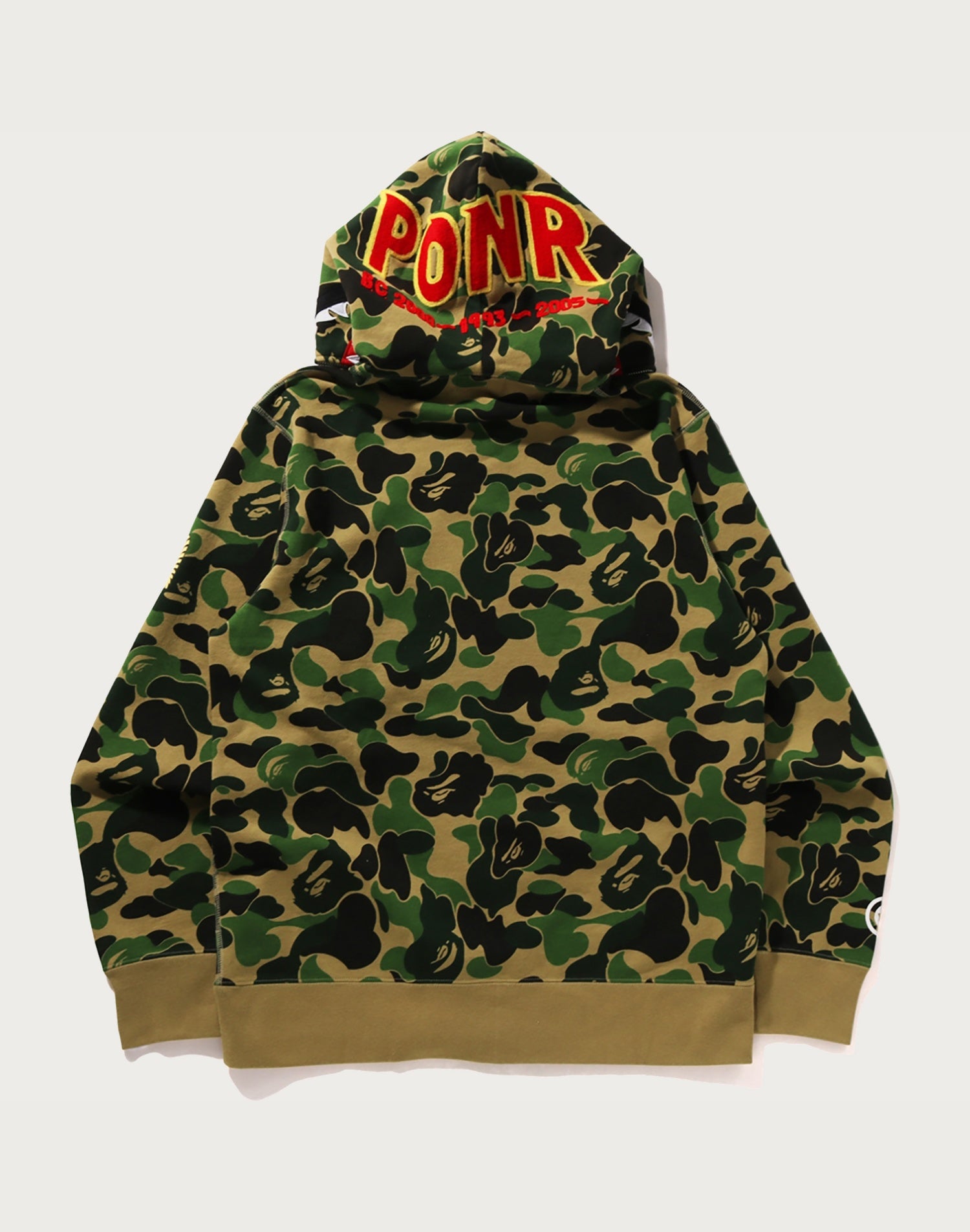 ABC CAMO SHARK FULL ZIP HOODIE MENS