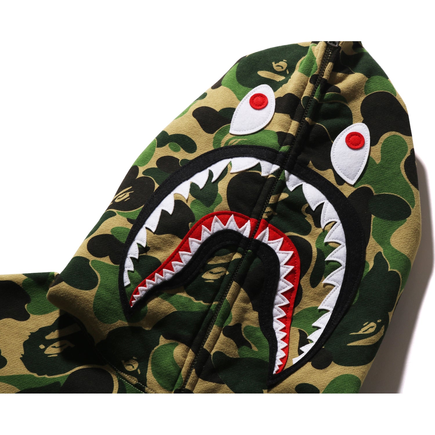 ABC CAMO SHARK FULL ZIP HOODIE MENS – us.bape.com