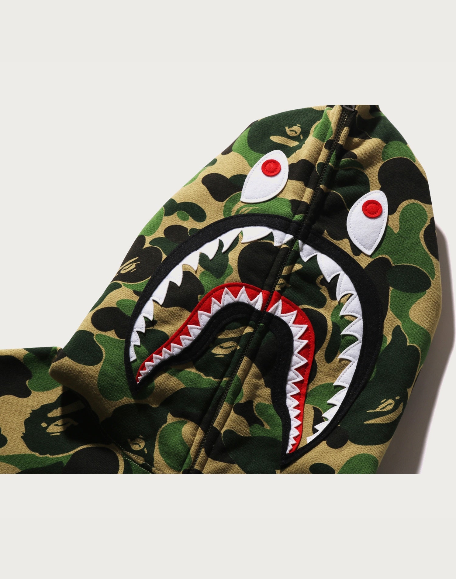 ABC CAMO SHARK FULL ZIP HOODIE MENS