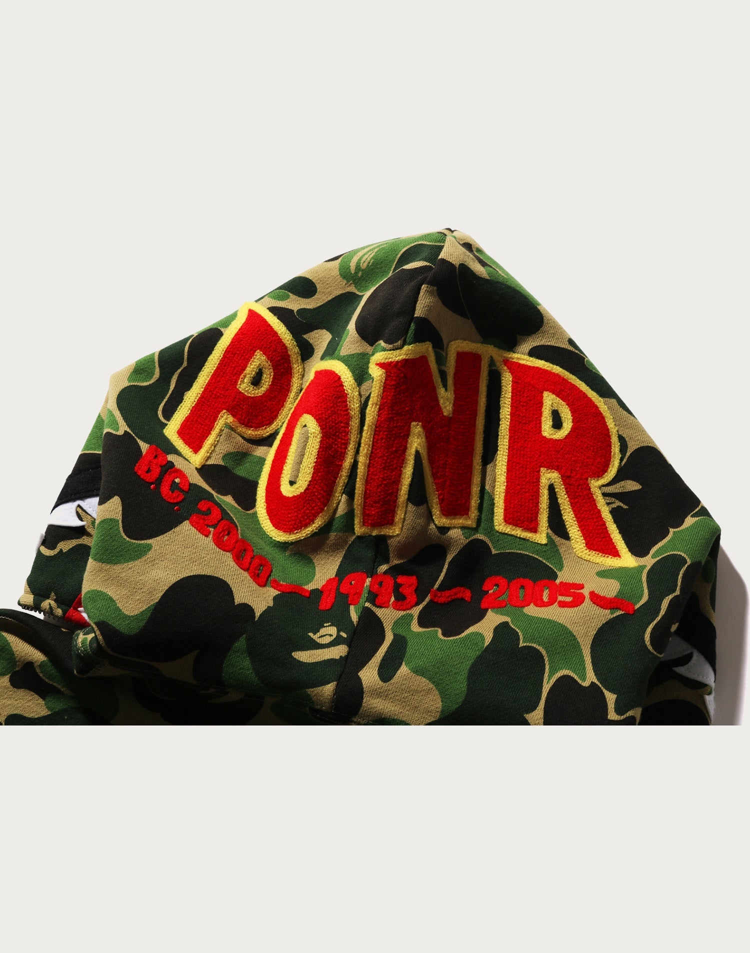 ABC CAMO SHARK FULL ZIP HOODIE MENS