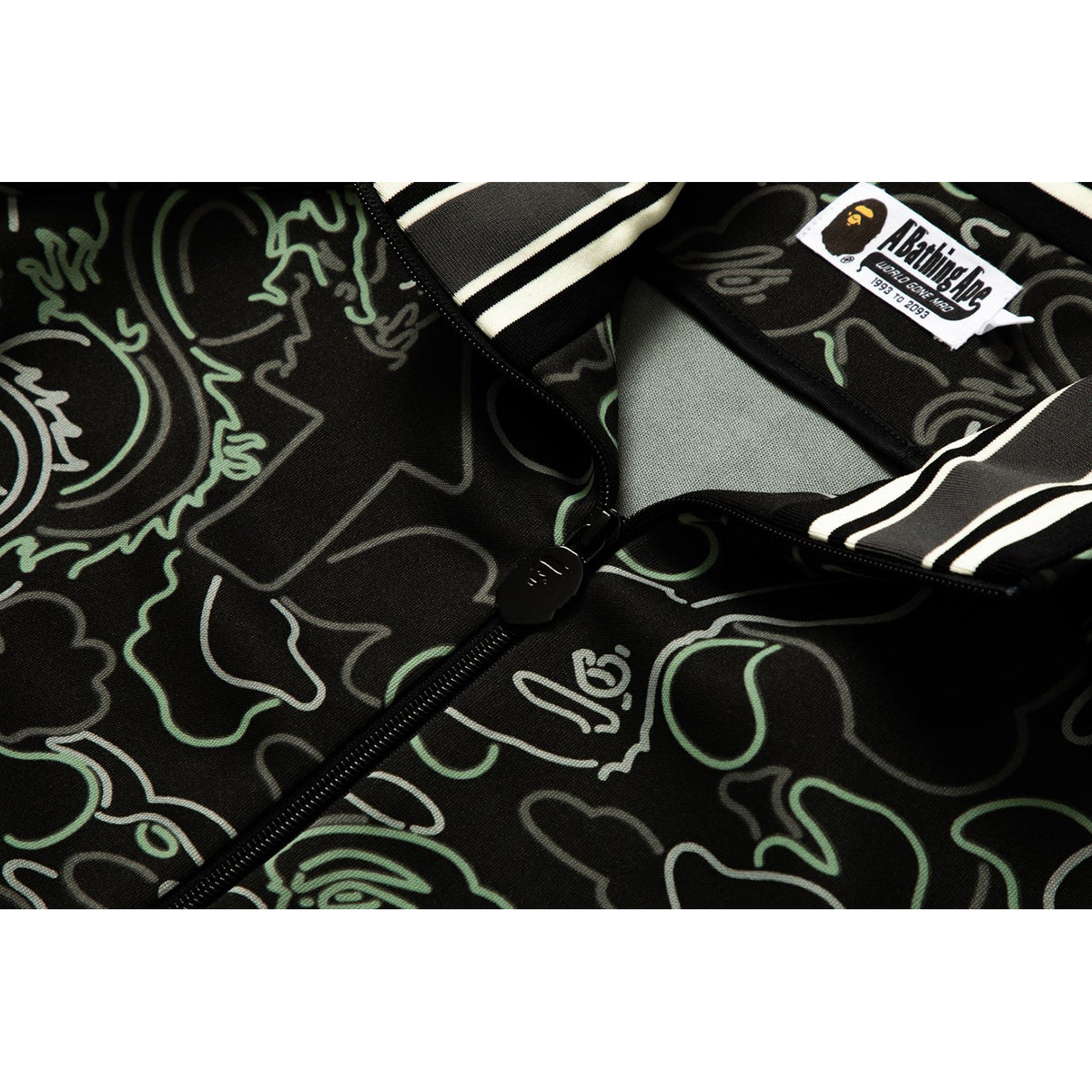 BAPE X 88RISING GLOW IN THE DARK CAMO TRACK JACKET MENS