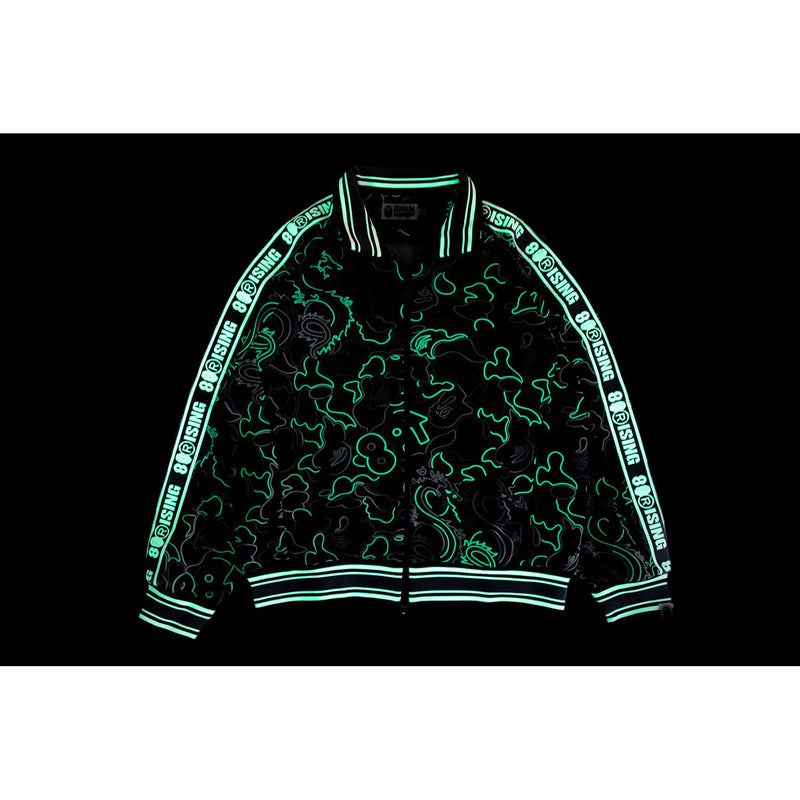 BAPE X 88RISING GLOW IN THE DARK CAMO TRACK JACKET MENS