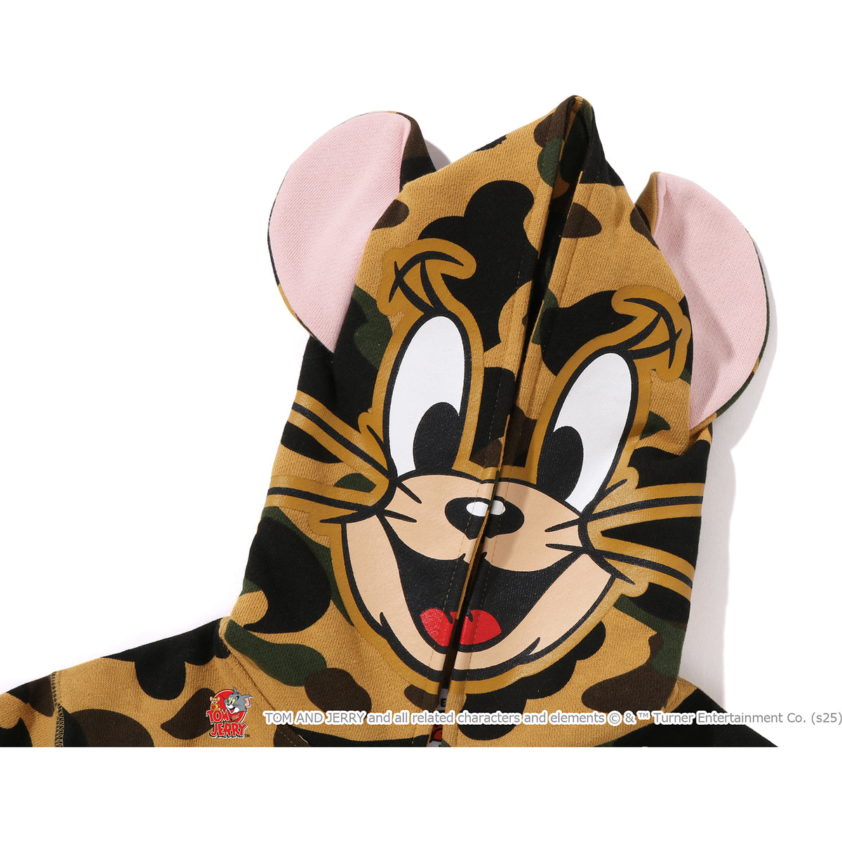 BAPE X TOM AND JERRY 85TH -  JERRY 1ST CAMO ZIP HOODIE KIDS