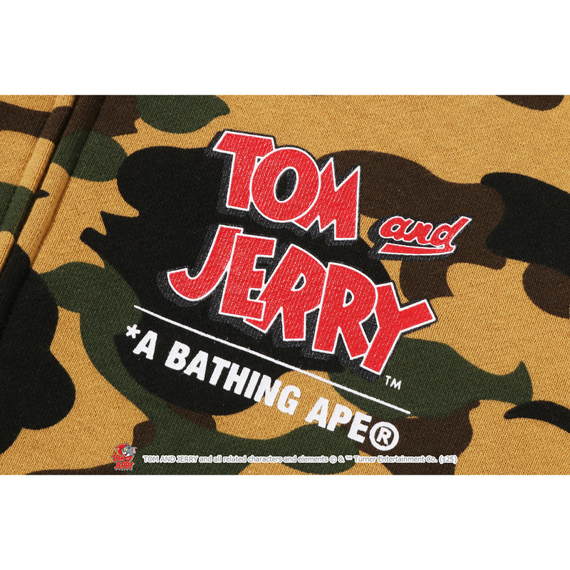 BAPE X TOM AND JERRY 85TH -  JERRY 1ST CAMO ZIP HOODIE KIDS