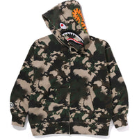 MAP CAMO SHARK FULL ZIP HOODIE MENS