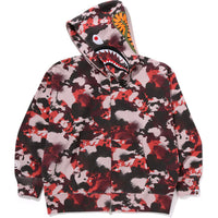 MAP CAMO SHARK FULL ZIP HOODIE MENS