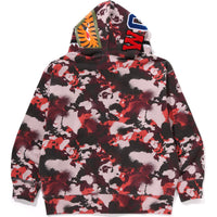 MAP CAMO SHARK FULL ZIP HOODIE MENS