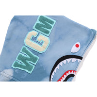 HAND DYE SHARK FULL ZIP HOODIE MENS