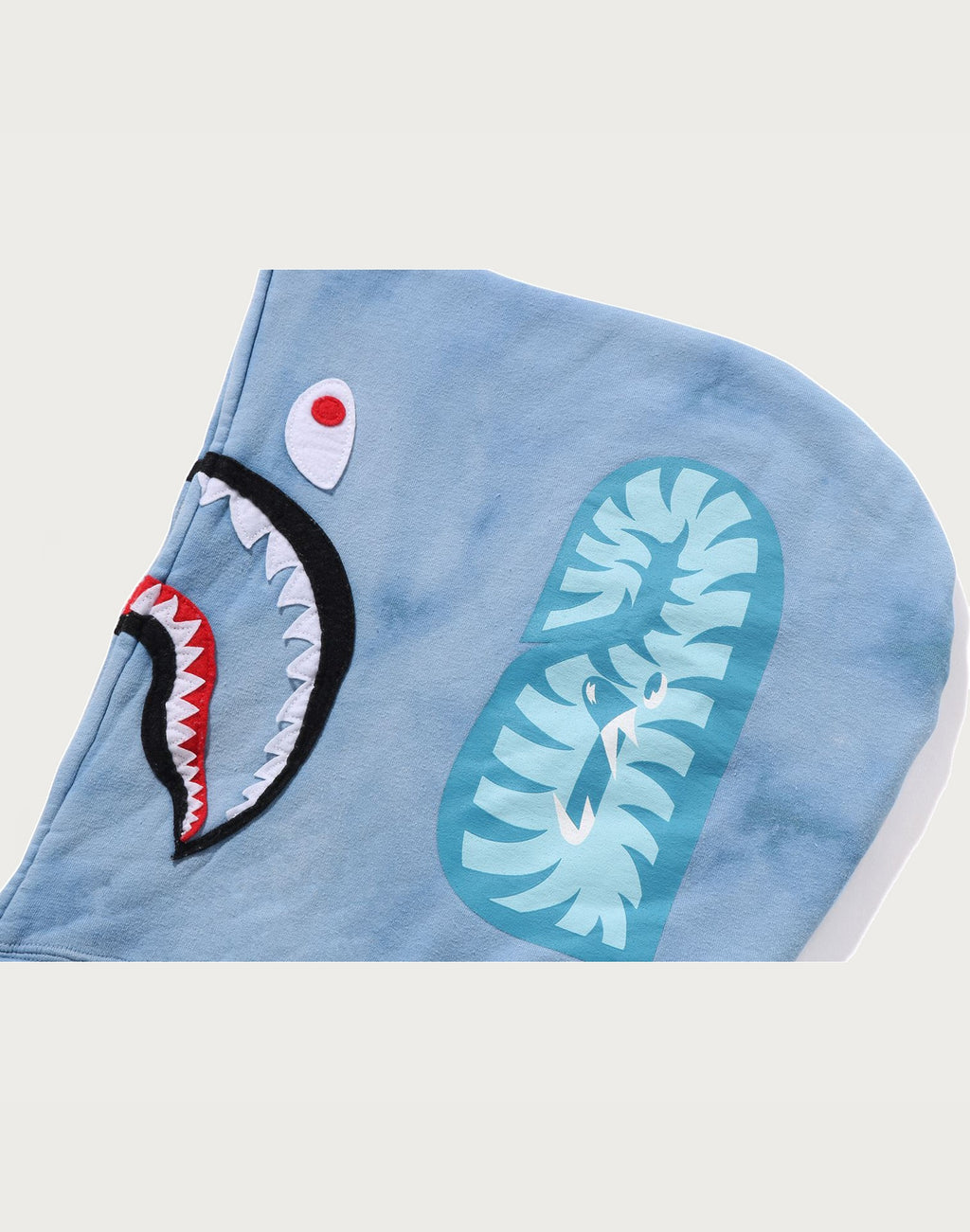 HAND DYE SHARK FULL ZIP HOODIE MENS