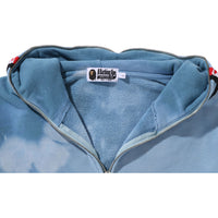 HAND DYE SHARK FULL ZIP HOODIE MENS