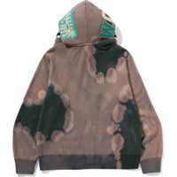 HAND DYE SHARK FULL ZIP HOODIE MENS