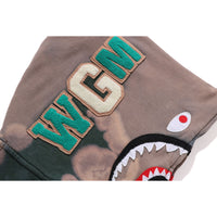 HAND DYE SHARK FULL ZIP HOODIE MENS