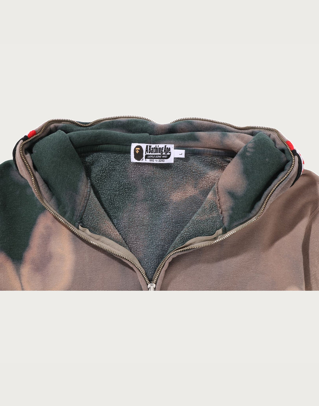 HAND DYE SHARK FULL ZIP HOODIE MENS