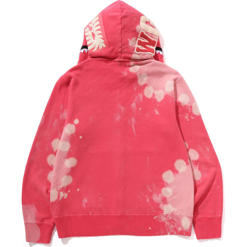 HAND DYE SHARK FULL ZIP HOODIE MENS