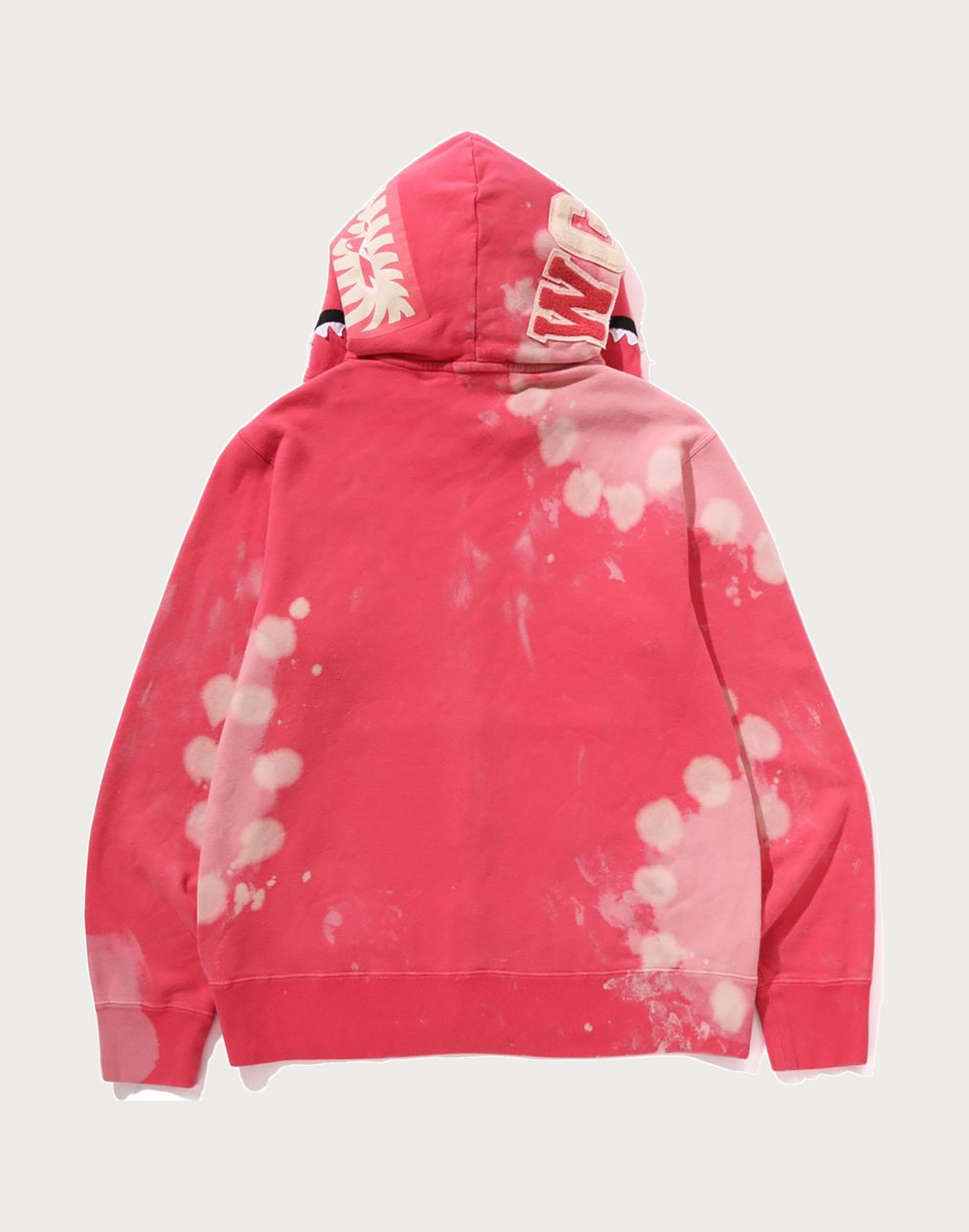 HAND DYE SHARK FULL ZIP HOODIE MENS