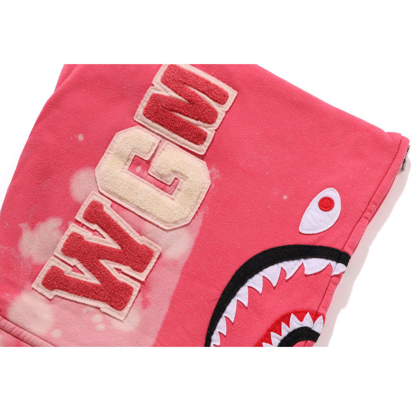 HAND DYE SHARK FULL ZIP HOODIE MENS