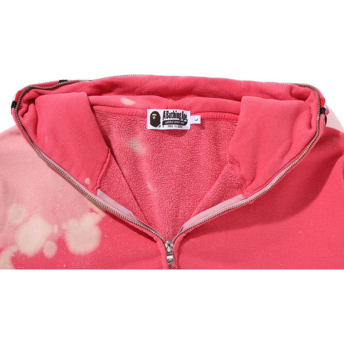HAND DYE SHARK FULL ZIP HOODIE MENS