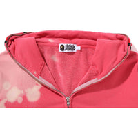 HAND DYE SHARK FULL ZIP HOODIE MENS