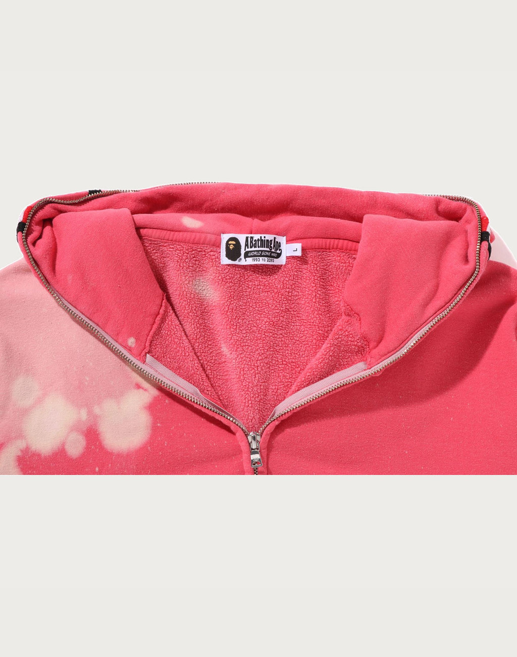 HAND DYE SHARK FULL ZIP HOODIE MENS