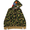 ABC CAMO CRYSTAL STONE SHARK FULL ZIP HOODIE MENS