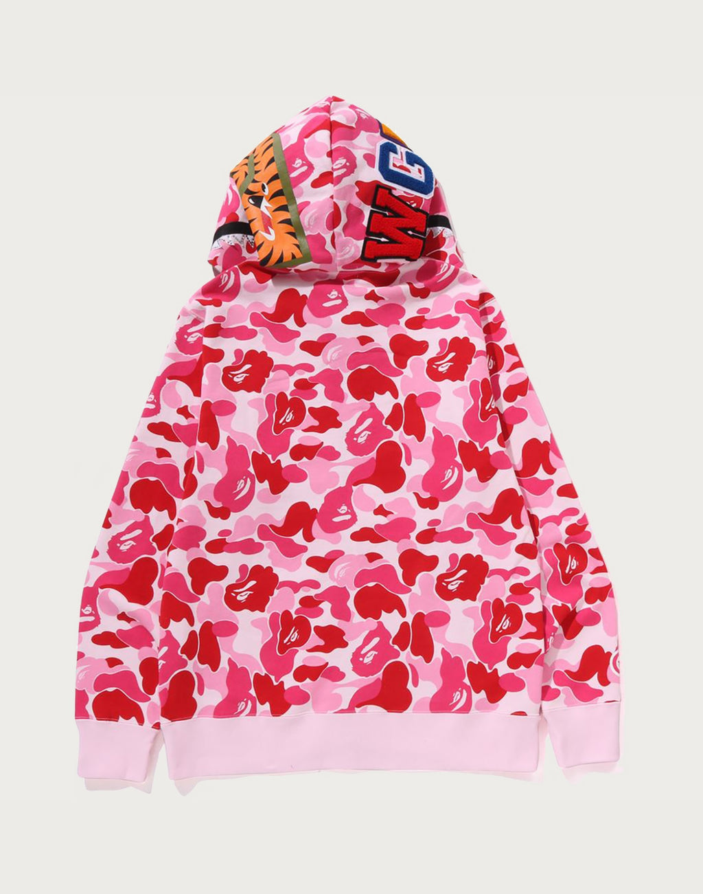 ABC CAMO CRYSTAL STONE SHARK FULL ZIP HOODIE MENS
