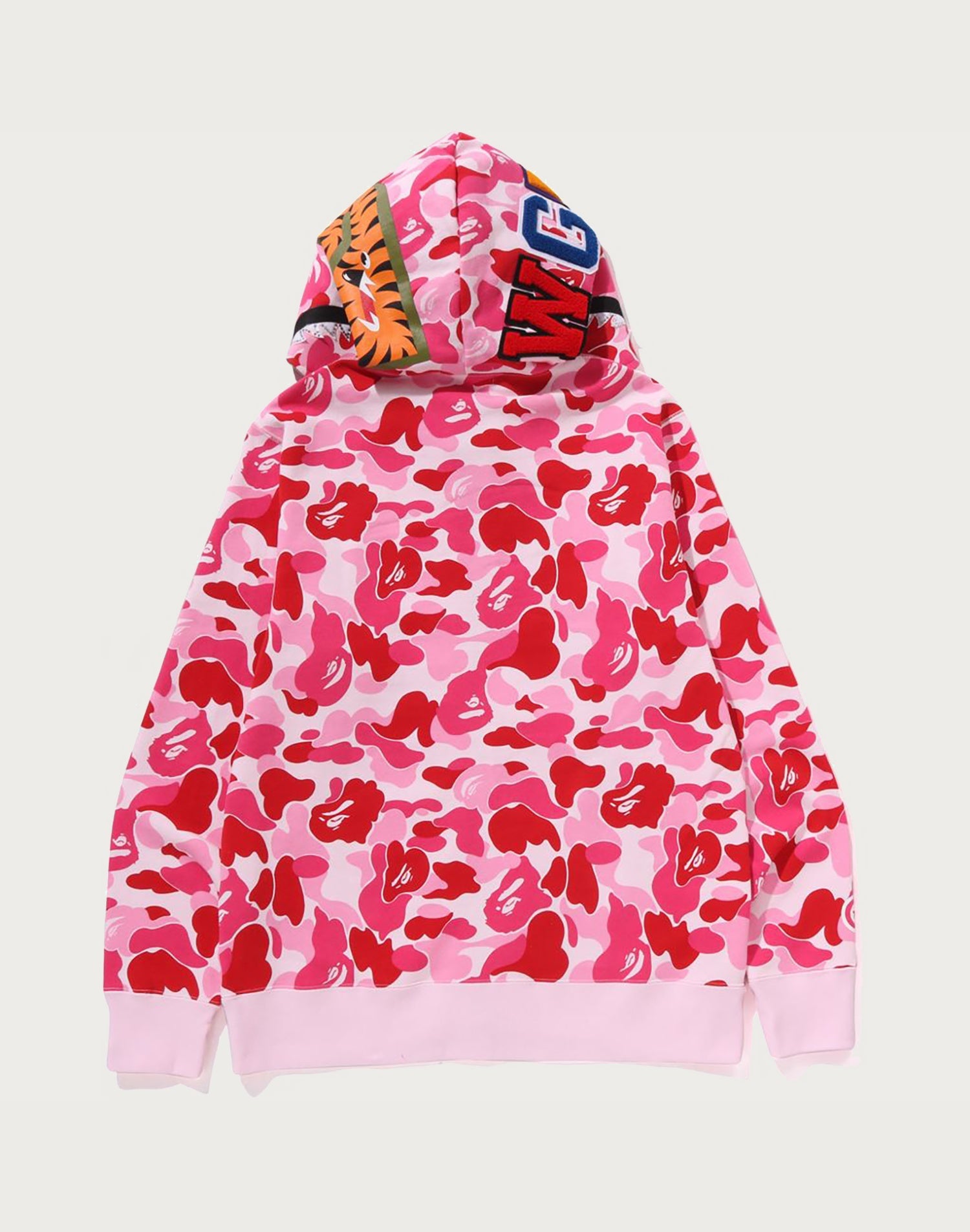 ABC CAMO CRYSTAL STONE SHARK FULL ZIP HOODIE MENS