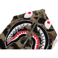 1ST CAMO JACQUARD SHARK RELAXED FIT FULL ZIP HOODIE MENS