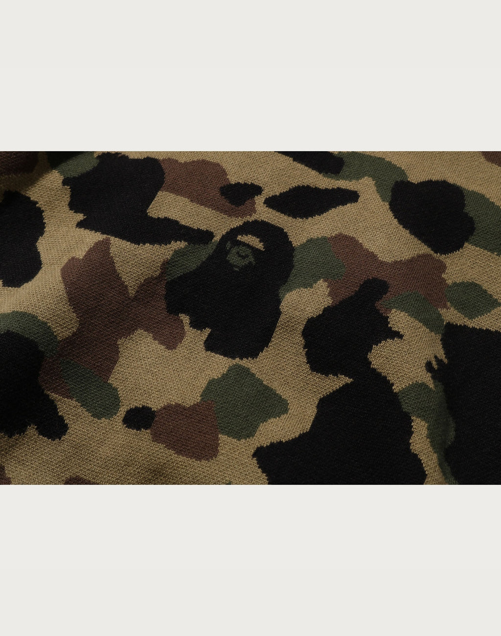 1ST CAMO JACQUARD SHARK RELAXED FIT FULL ZIP HOODIE MENS