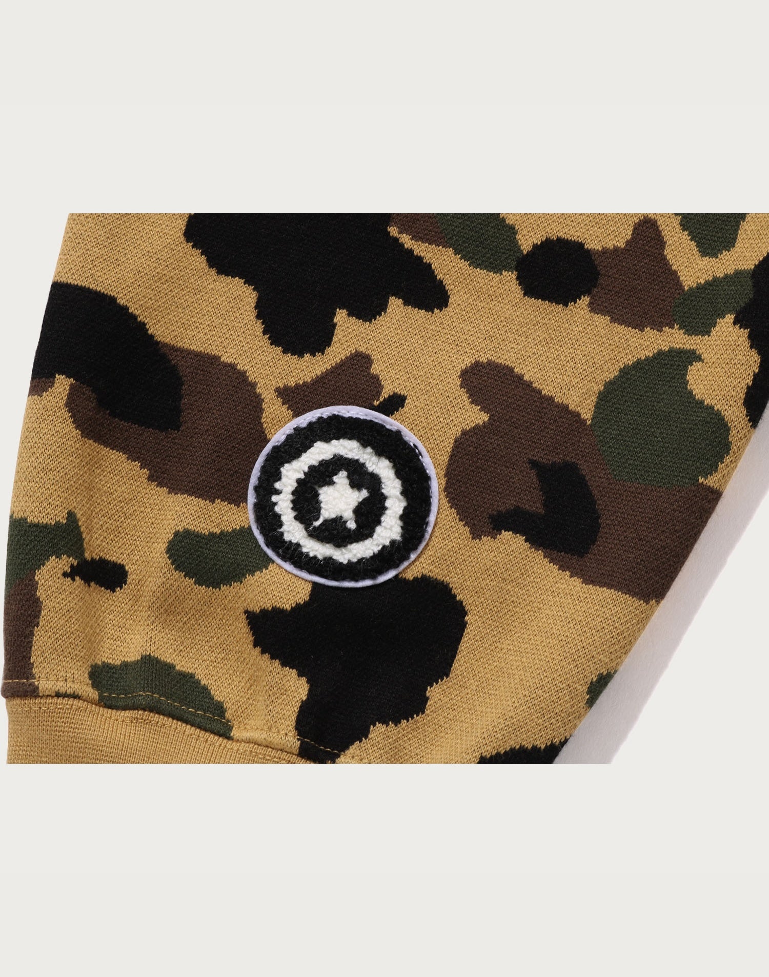 1ST CAMO JACQUARD SHARK RELAXED FIT FULL ZIP HOODIE MENS