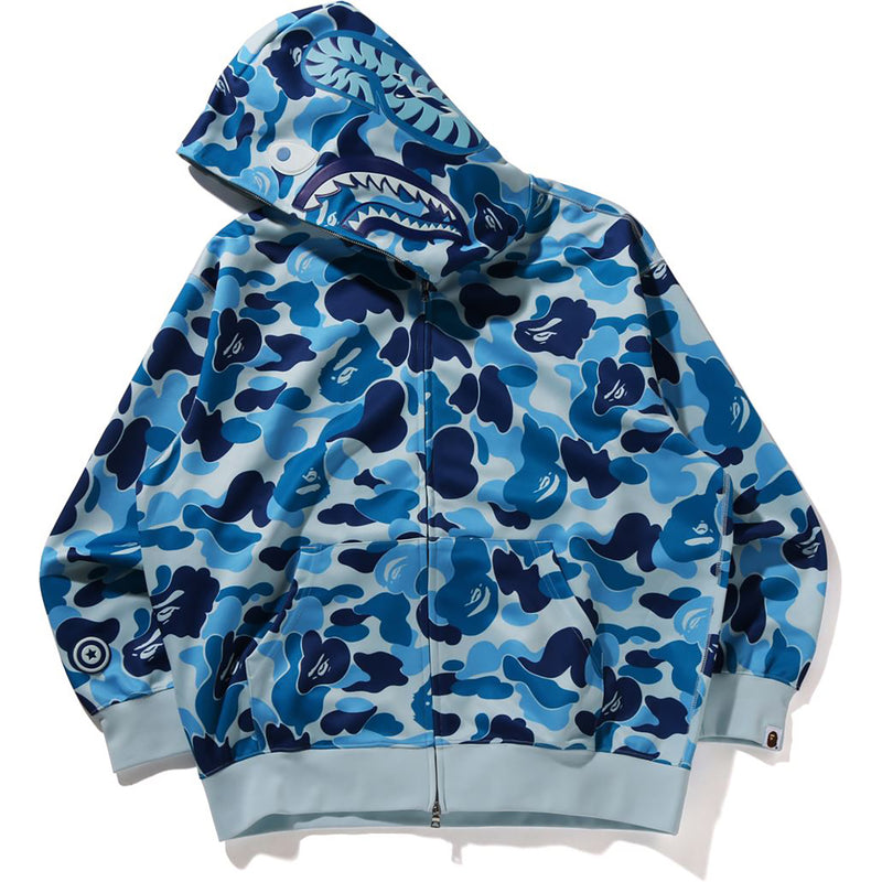 ABC CAMO RAYON RELAXED FIT SHARK FULL ZIP HOODIE MENS