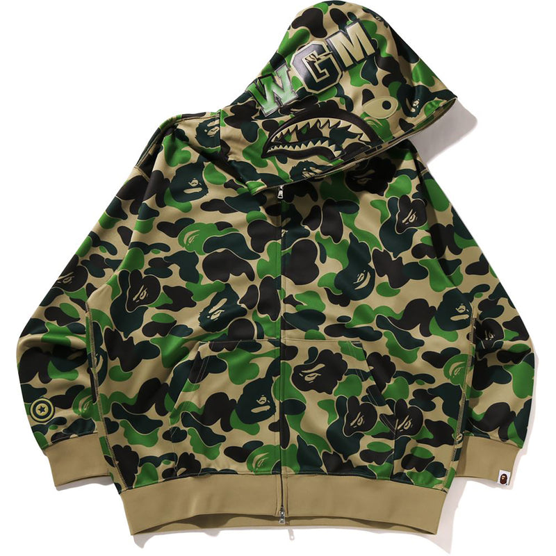 ABC CAMO RAYON RELAXED FIT SHARK FULL ZIP HOODIE MENS