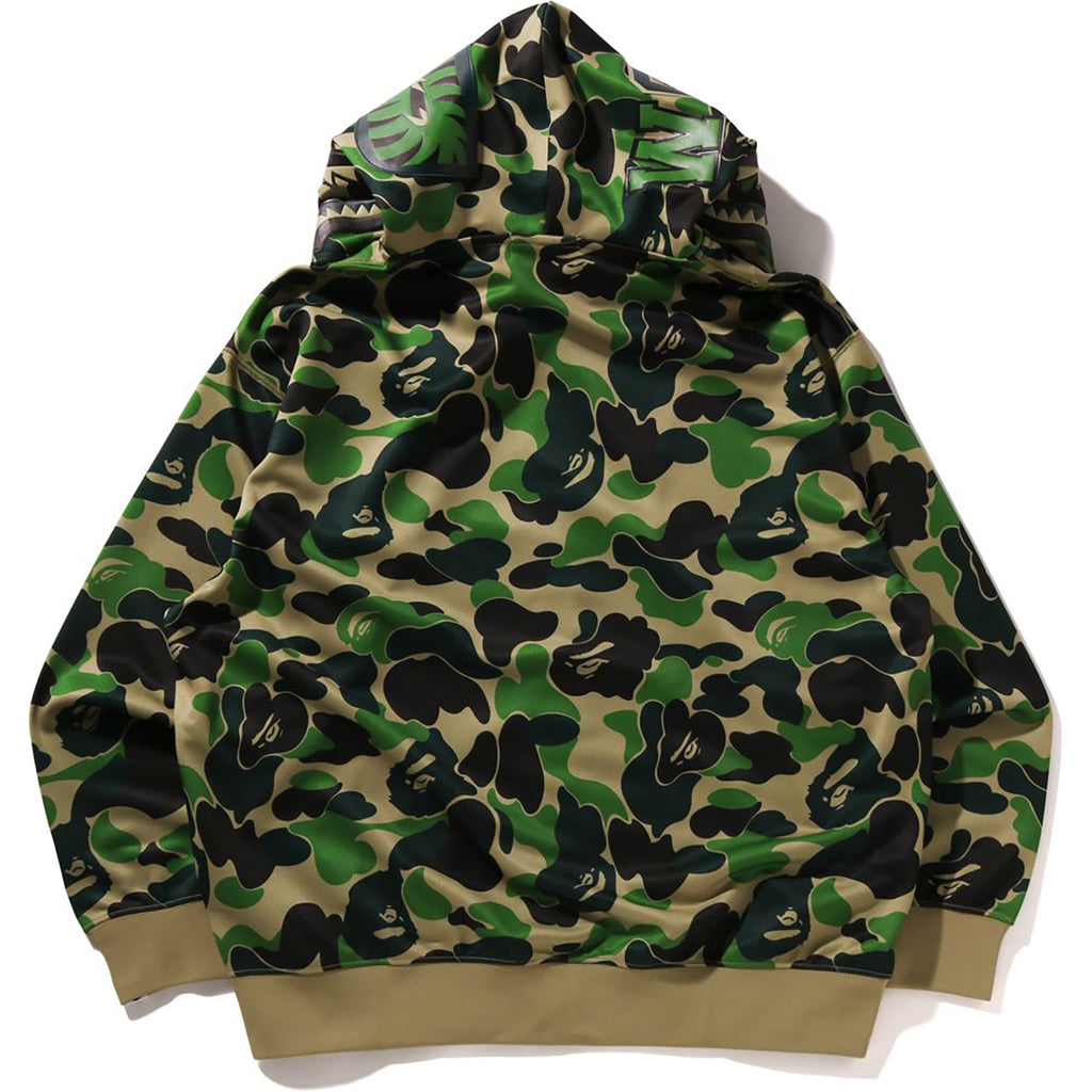 ABC CAMO POLYESTER RELAXED FIT SHARK FULL ZIP HOODIE MENS