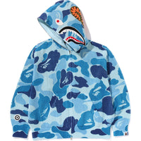 ABC CAMO CROCHET RELAXED FIT SHARK FULL ZIP HOODIE MENS