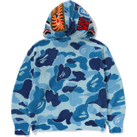 ABC CAMO CROCHET RELAXED FIT SHARK FULL ZIP HOODIE MENS