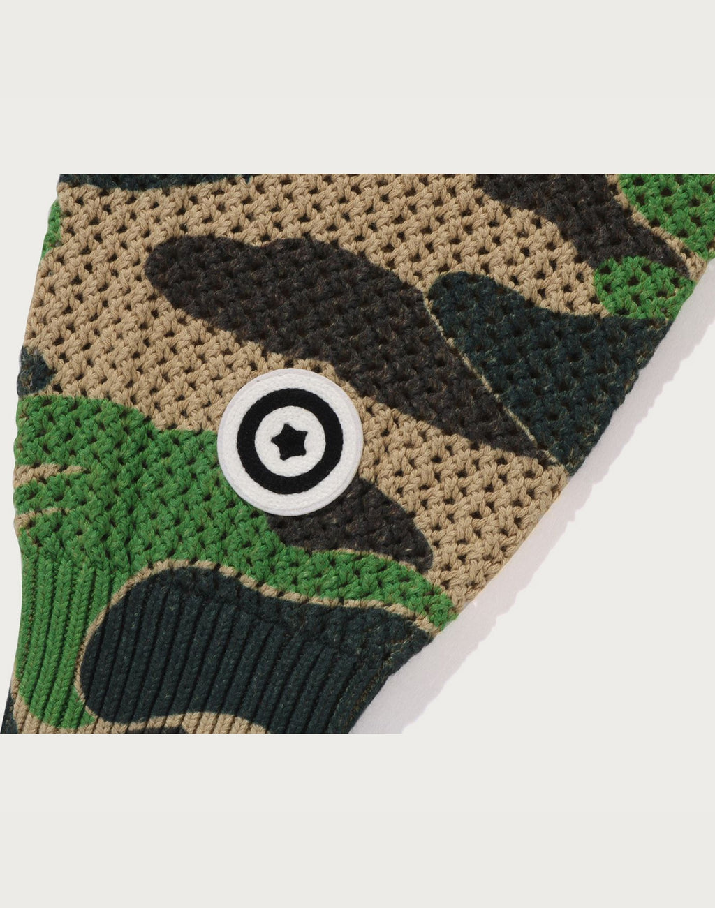 ABC CAMO CROCHET RELAXED FIT SHARK FULL ZIP HOODIE MENS