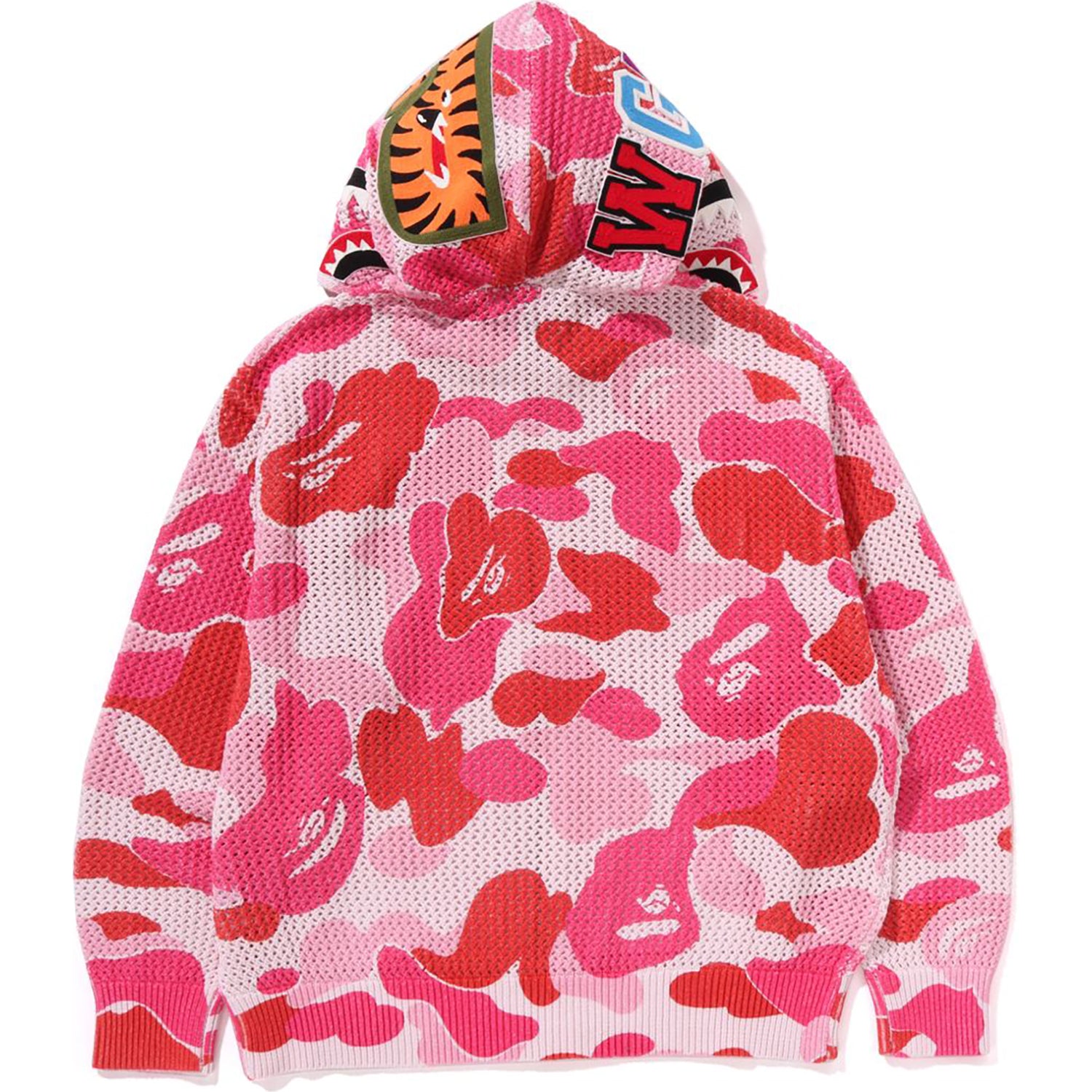 ABC CAMO CROCHET RELAXED FIT SHARK FULL ZIP HOODIE MENS – us