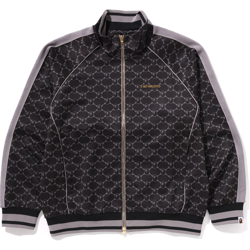 COLLEGE MONOGRAM LOGO RELAXED FIT TRACK JACKET MENS