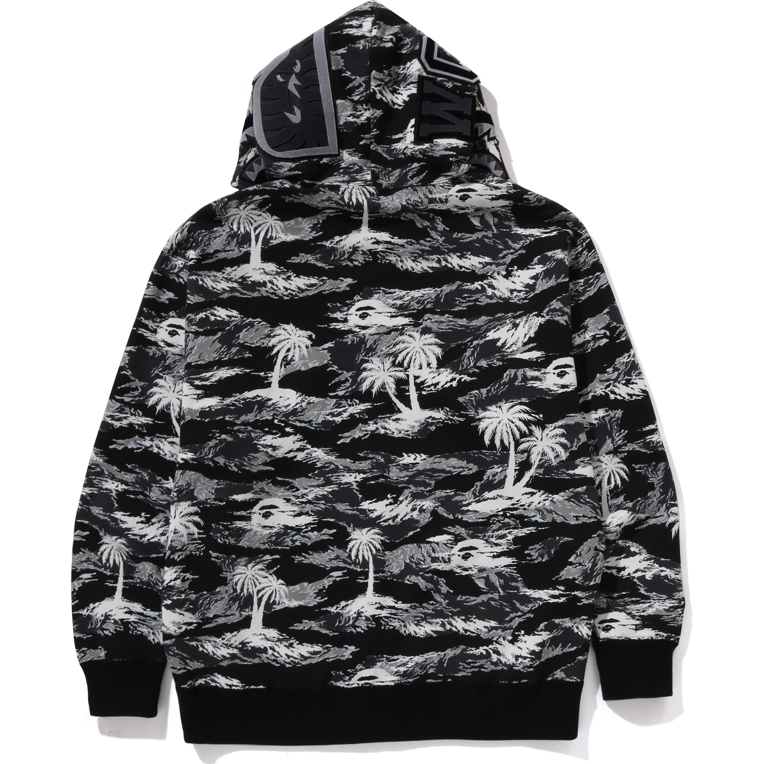PALM TREE CAMO RELAXED FIT SHARK FULL ZIP HOODIE MENS – us.bape.com