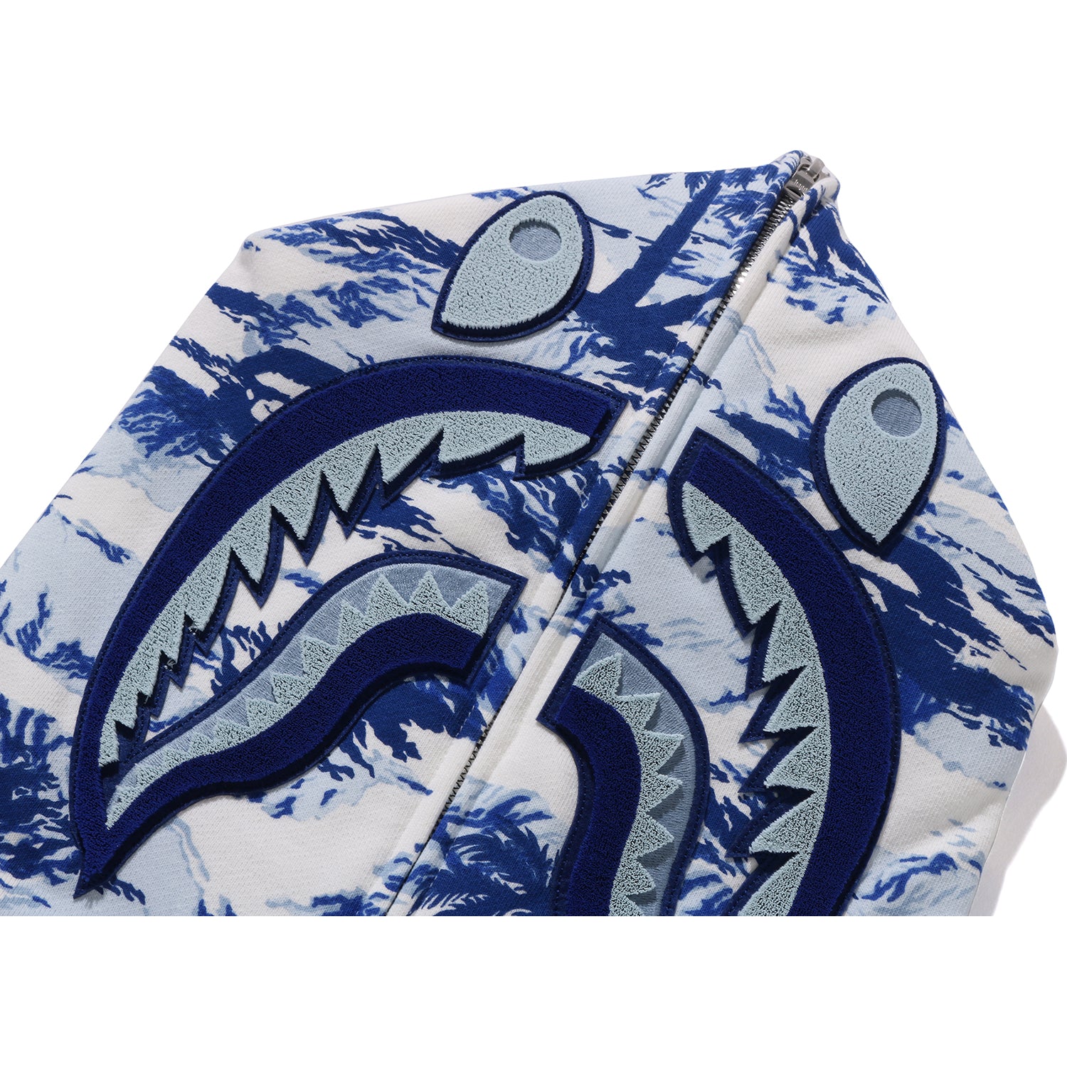 PALM TREE CAMO RELAXED FIT SHARK FULL ZIP HOODIE MENS – us.bape.com