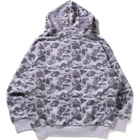 CAMO FAKE PRINT RELAXED FIT SHARK FULL ZIP HOODIE MENS