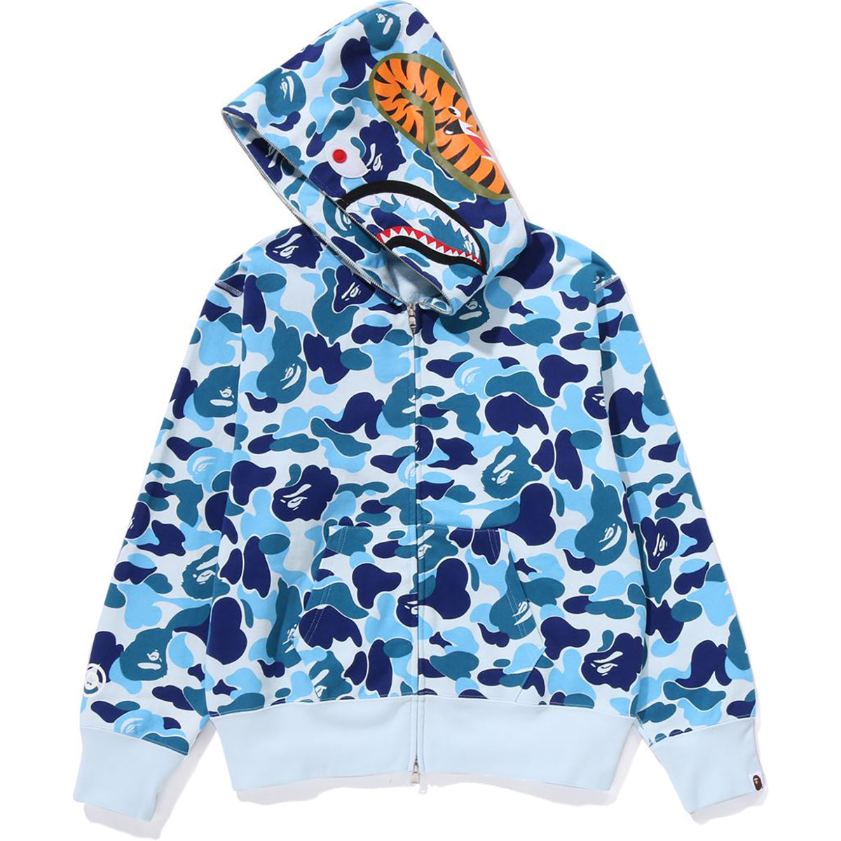 ABC CAMO SHARK FULL ZIP HOODIE LADIES