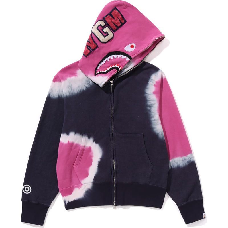 HAND DYE SHARK FULL ZIP HOODIE LADIES – - Main Image