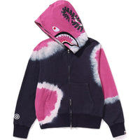 HAND DYE SHARK FULL ZIP HOODIE LADIES