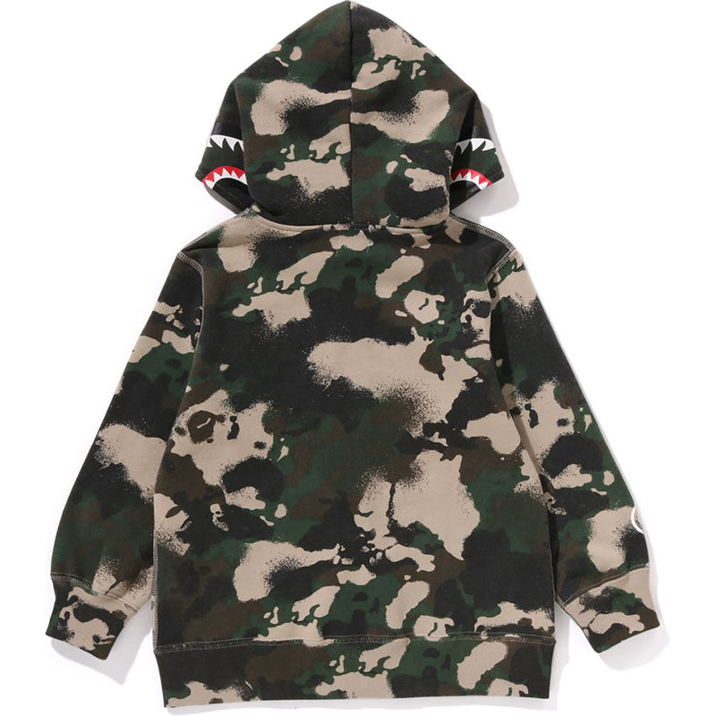 MAP CAMO SHARK ZIP HOODIE KIDS