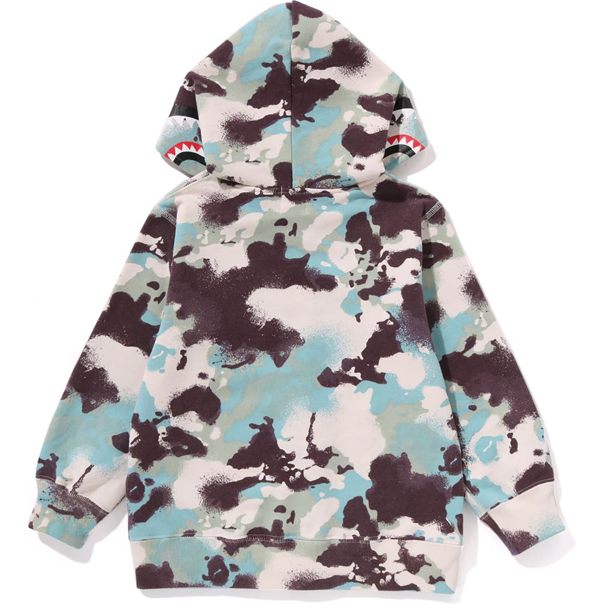 MAP CAMO SHARK ZIP HOODIE KIDS