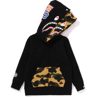 1ST CAMO SHARK FULL ZIP DOUBLE HOODIE KIDS